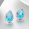 Classic Water Drop AAA CZ Crystal Stud Earring- 4 Colors - [neshe.in]