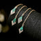 Snake Green Long Rhombus Drop Tassel Vintage Earring - [neshe.in]