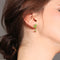 Cute Green Enamel Frog Stud Earring - [neshe.in]