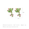 Cute Green Enamel Frog Stud Earring - [neshe.in]