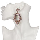 Trendy Crystal Oval Glimmer Earrings - 2 Colors - [neshe.in]