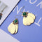 Golden Petal Tassel with green stone earring - [neshe.in]