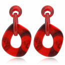 Hot Long Geometric Irregular Acrylic Drop Earrings - 4 Colors - [neshe.in]