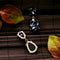 Antique Gold Color Resin Black Water Drops Earrings - [neshe.in]