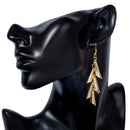 Golden Horns Dangle Drop Party Earrings - [neshe.in]