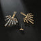 Luxury Elegant Geometric Crystal Jacket Style Earrings - [neshe.in]