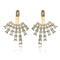 Luxury Elegant Geometric Crystal Jacket Style Earrings - [neshe.in]
