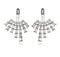 Luxury Elegant Geometric Crystal Jacket Style Earrings - [neshe.in]