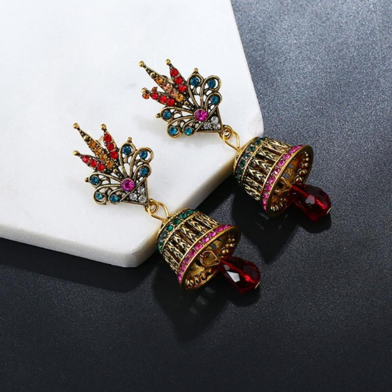 Crystal, Beads Alloy Jhumki Earring Price in India - Buy Crystal, Beads  Alloy Jhumki Earring online at Shopsy.in