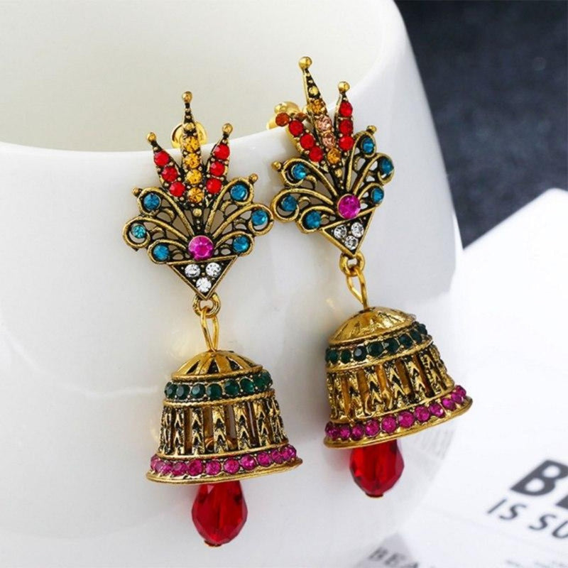 Send Colorful Golden Drop Earrings Online  GAL21100326  Giftalove