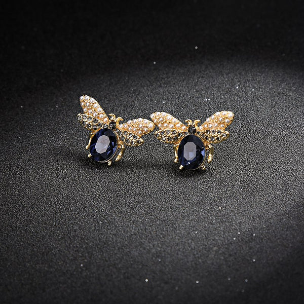 Bee crystal outlet earrings