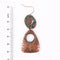 Retro Antique Bronze Plated Irregular Drop Earring - [neshe.in]