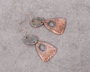 Retro Antique Bronze Plated Irregular Drop Earring - [neshe.in]