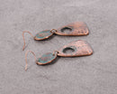 Retro Antique Bronze Plated Irregular Drop Earring - [neshe.in]