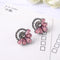 Elegant Colorful Crystal Petals Stud Earrings - 2 Colors - [neshe.in]