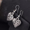 Silver Antique Heart Shaped Earring For Valentine Day - [neshe.in]