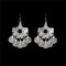 Vintage Thai Silver Coins Charms Drop Dangle Earrings - [neshe.in]