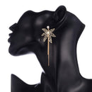 Zircon Butterfly Long Drop Earrings For Party Crystal - [neshe.in]
