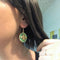 Bee light green Drop and Dangle Earring - [neshe.in]