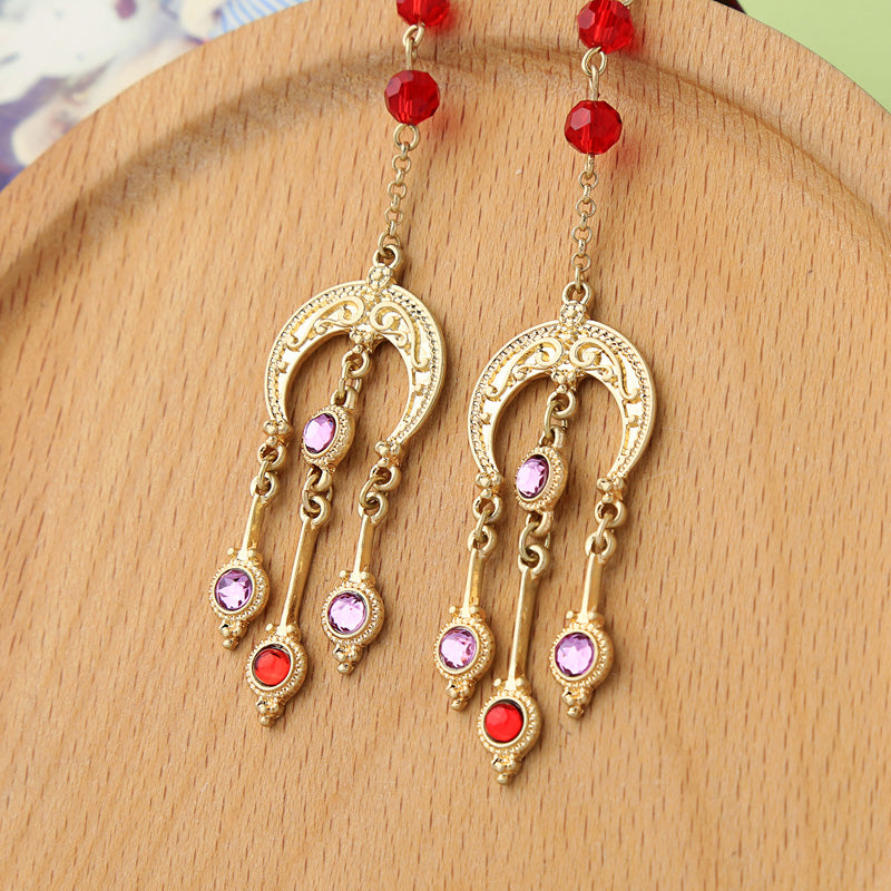 Spatika Multi-Coloured Crystal Dangle and Drop Earrings for Women  (Spatika_SKR-E101) : Amazon.in: Fashion