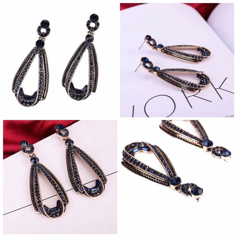 Enamel & Stone Droplet Charm Mini Hoop Earrings | 18ct Gold Plated Ver |  Missoma