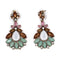 Colorful Crystals Statement Big Drop Earring - [neshe.in]