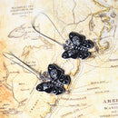 Hollow Black Butterfly Vintage Ethnic Fish Hook Earring - [neshe.in]