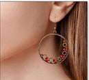 Irregular Geometric Circle Retro Hoop Earrings - 3 Styles - [neshe.in]