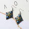 Rhombus Shaped Luxury Drop Dangle Earring - 2 colors - [neshe.in]