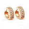 Heart Shape AAA Crystal Huggy Hoop Earrings - 3 Colors - [neshe.in]