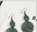 Antique Bohemian Circle Distressed Styled Earring - [neshe.in]
