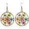 Antique Bohemian Floral Patterns Hollow Hoop Earring - [neshe.in]