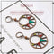 Round Geometric Oil Drip Dangle Drop Earrings - [neshe.in]