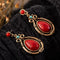 Ethnic Hanging Water Drip Nature Stone  Dangle Drop Earring- 2 colors - [neshe.in]