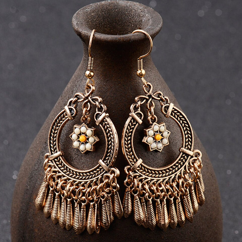Buy GoldToned Black Earrings for Women by PAOLA JEWELS Online  Ajiocom