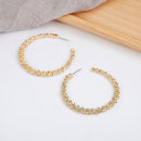 Gold & Silver Personality Hoop Earrings - [neshe.in]