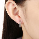Zircon Crystals Clip Earrings Small Hoop Earrings - [neshe.in]