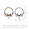 Antique Gold & Silver Vintage Hoop Stud Crystal Earrings - [neshe.in]