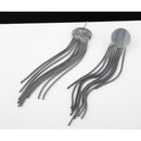 Long Tassel Drop Dangle Metal Earrings - 2 Colors - [neshe.in]