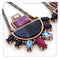 Ethnic Purple Crystal Drop Earring - [neshe.in]