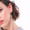 Leaf Long Tassel Earring -2 Colors - [neshe.in]