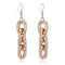Gold Color Big Acrylic Chain Tassel Drop Party Earrings - [neshe.in]