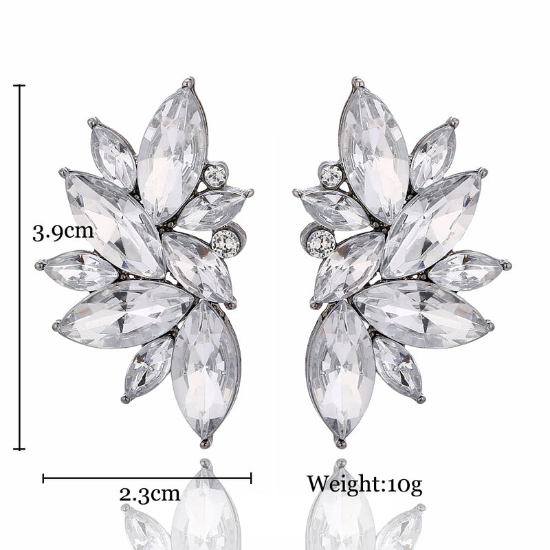 Zircon Crystal Water Droplets Earrings For Women Girl Jewelry - 3 Colors - [neshe.in]