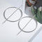 Stylish European Big Round Circle Hoop Earrings - 2 Colors - [neshe.in]