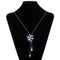 Fashion Elegant Sweater Chain Long Crystal Snow Pendant Necklace - [neshe.in]