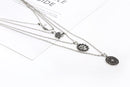 Bohemia Multilayer Chain Choker OM Pendant Necklace - [neshe.in]