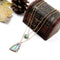 Exquisite Shiny Gradient Color Triangle Double Link Chain Pendant Necklace - [neshe.in]