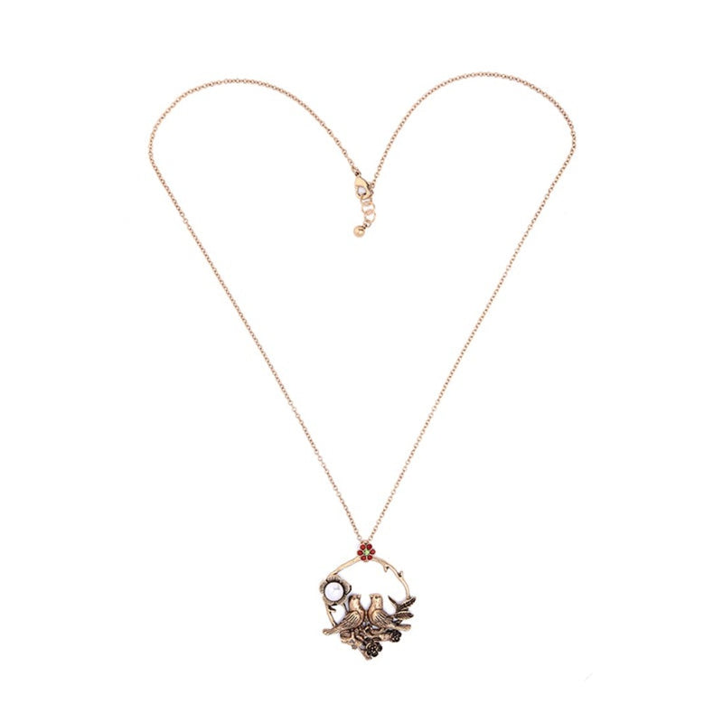 TUSIVA JEWELLERY 4 Crystal Heart Flower Pendant Necklace Copper Plated  Stainless Steel Necklace Price in India - Buy TUSIVA JEWELLERY 4 Crystal Heart  Flower Pendant Necklace Copper Plated Stainless Steel Necklace Online