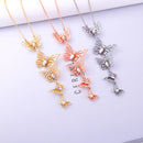 Cute Butterfly Long Pendant Necklace - [neshe.in]