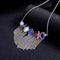 Trendy Irregular Colorful Crystals Tassel Necklace - [neshe.in]